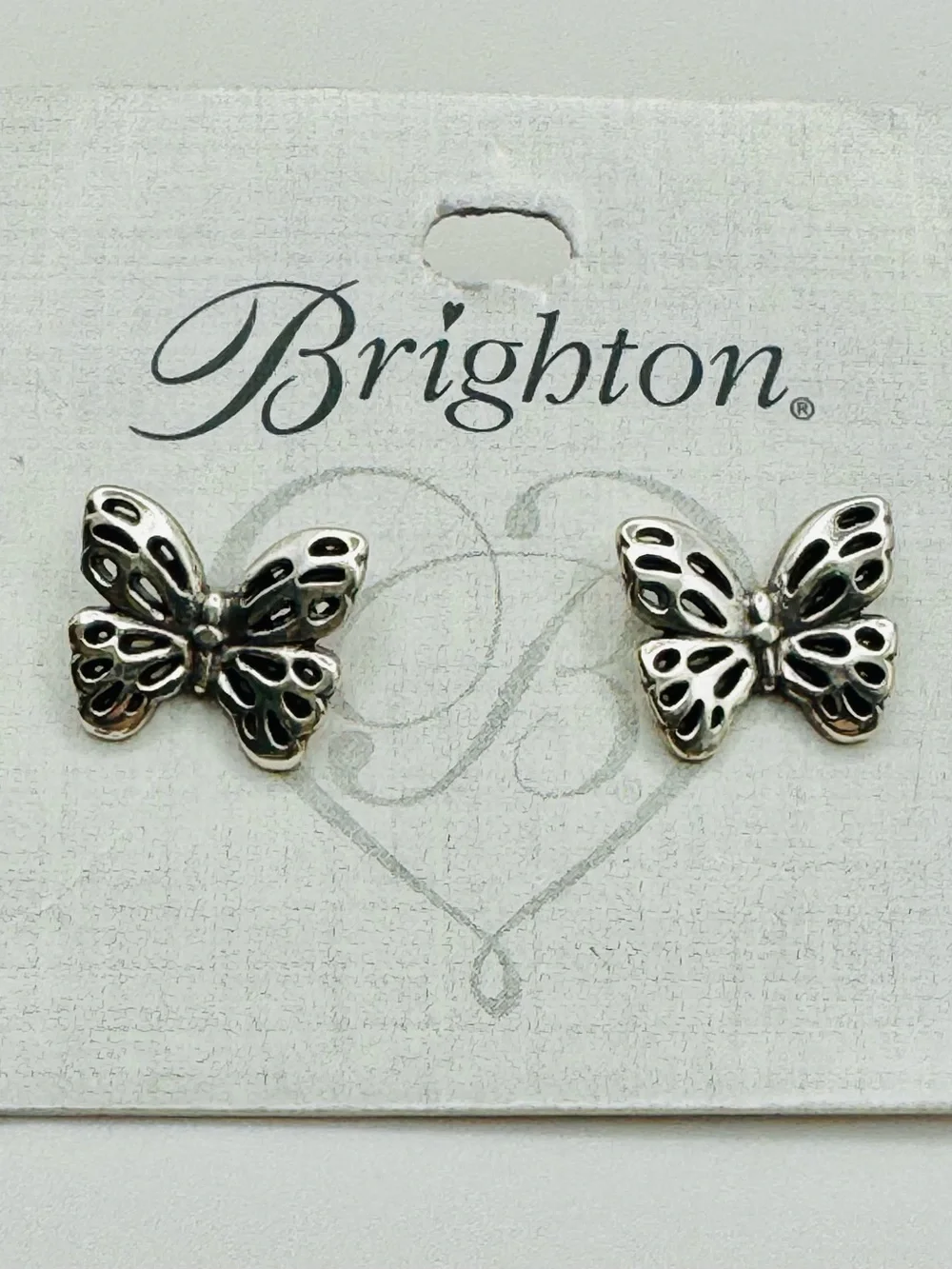 BRIGHTON SECRET GARDEN BUTTERFLY MINI-POST EARRING NWT